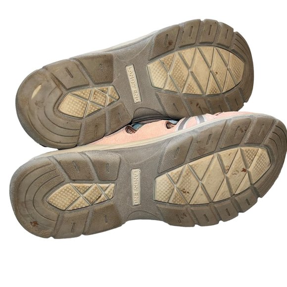 Lands End Closed Toe Pink Gray Sandals Water Hiking 8B #508527 - Picture 4 of 5